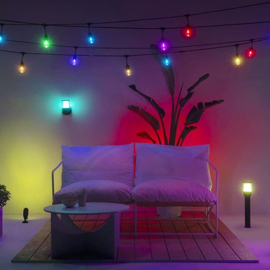 WiZ - LED RGBW Prigušiva spoljna lampa ELPAS LED/4,8W/12/230V 2700-5000K IP65 Wi-Fi