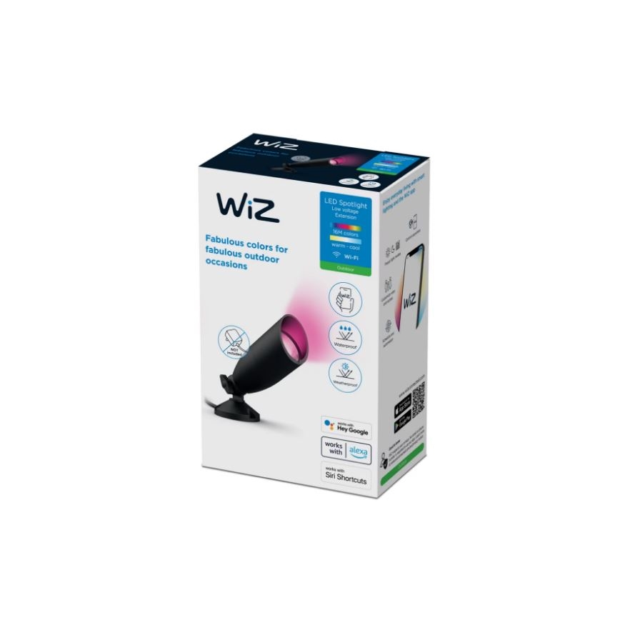 WiZ - LED RGBW prigušiva spoljna spot svetiljka SPOT LED/4W/12V 2700K-5000K IP65 Wi-Fi