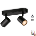 WiZ - LED RGBW prigušiva spot svetiljka IMAGEO 2xGU10/4,9W/230V 2200-6500K Wi-Fi CRI 90 crna