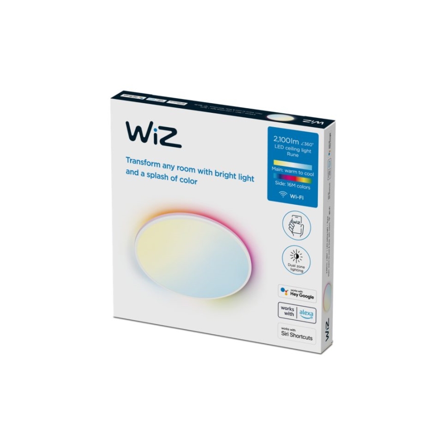 WiZ - LED RGBW prigušiva plafonska svetiljka RUNE LED/21W/230V 2700-6500K Wi-Fi bela