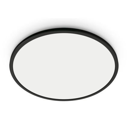 WiZ - LED prigušiva stropna svetiljka SUPERSLIM LED/14W/230V 2700-6500K Wi-Fi crna