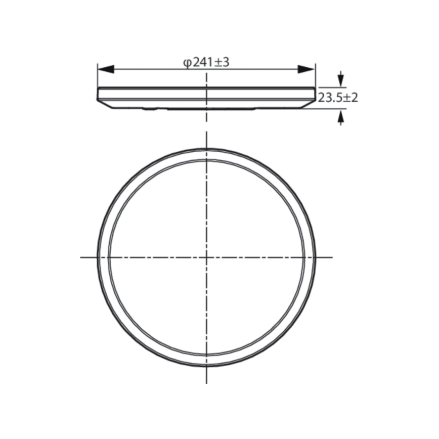 WiZ - LED prigušiva stropna svetiljka SUPERSLIM LED/14W/230V 2700-6500K Wi-Fi crna