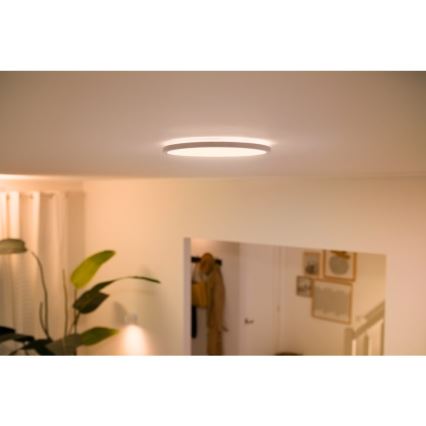 WiZ - LED prigušiva plafonsko svetlo SUPERSLIM LED/14W/230V 2700-6500K Wi-Fi bela