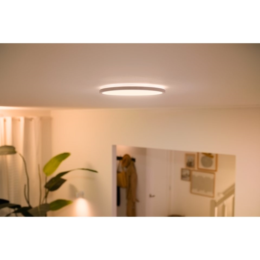 WiZ - LED prigušiva plafonsko svetlo SUPERSLIM LED/14W/230V 2700-6500K Wi-Fi bela