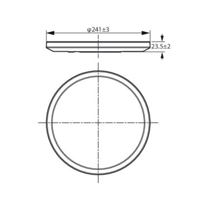 WiZ - LED prigušiva plafonsko svetlo SUPERSLIM LED/14W/230V 2700-6500K Wi-Fi bela