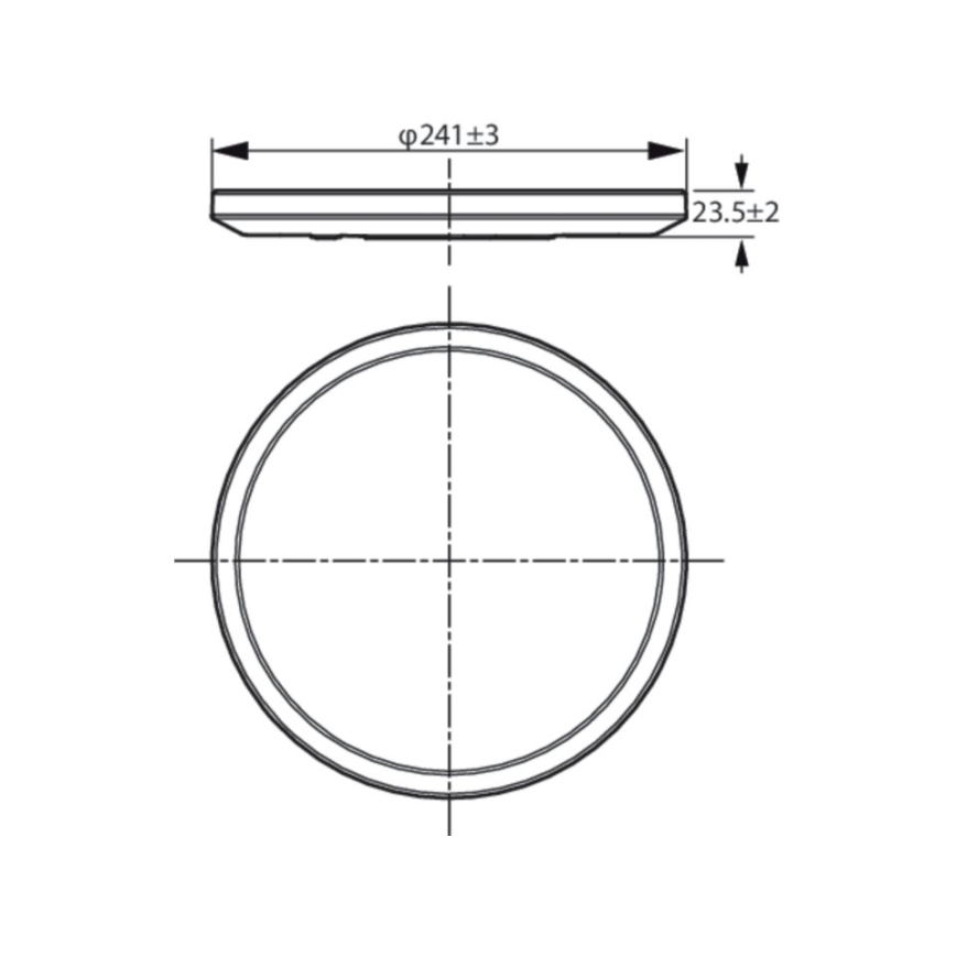 WiZ - LED prigušiva plafonsko svetlo SUPERSLIM LED/14W/230V 2700-6500K Wi-Fi bela