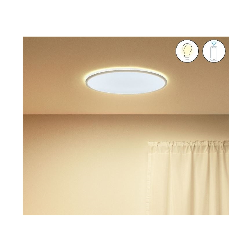 WiZ - LED prigušiva stropna svetiljka SUPERSLIM LED/22W/230V 2700-6500K Wi-Fi bela