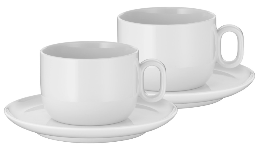 WMF - SET 2x šoljice za cappuccino sa tanjirićem BARISTA 160 ml bela