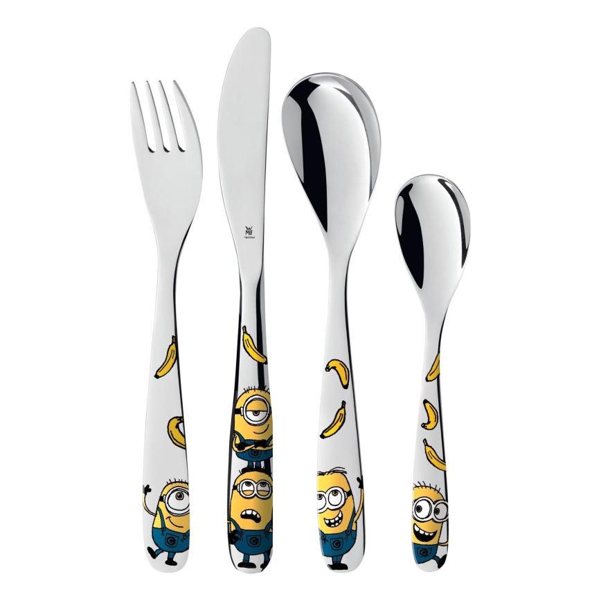 WMF - Set dečijeg pribora za jelo, 4 komada, s motivom Miniona