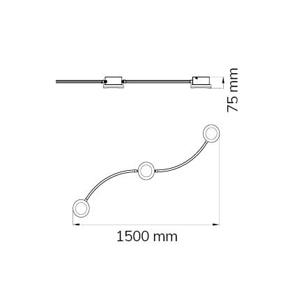 Wofi 10184 - LED prigušiva spot svetiljka LIMA 3xLED/7W/230V 3000K