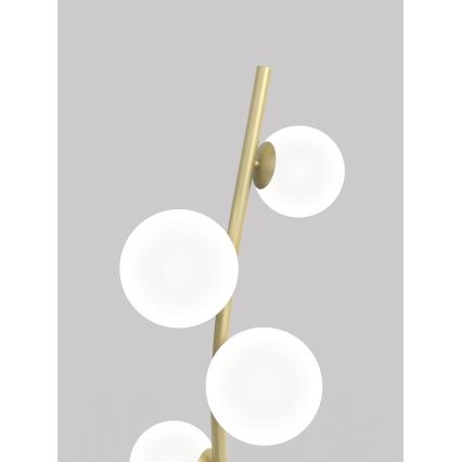 Wofi 3014-901 - LED podna lampa NANCY 9xG9/3,5W/230V zlatna/bela