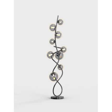 Wofi 3014-905 - LED stojeća lampa NANCY 9xG9/3,5W/230V crni hrom