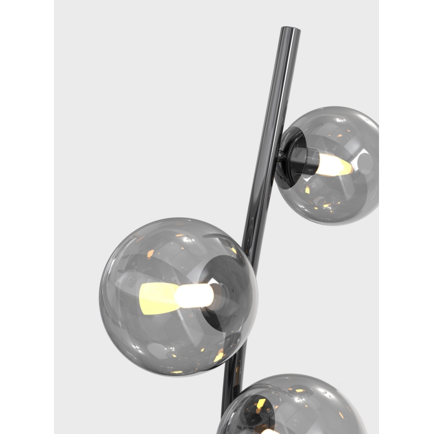 Wofi 3014-905 - LED stojeća lampa NANCY 9xG9/3,5W/230V crni hrom