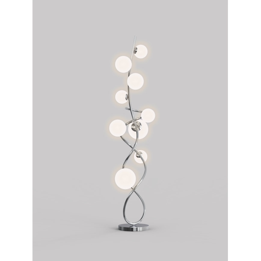 Wofi 3014-907 - LED podna lampa NANCY 9xG9/3,5W/230V sjajni hrom