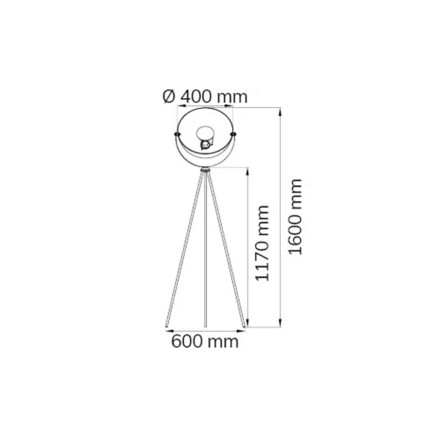Wofi 3019.01.10.7000 - Podna lampa MONA 1xE27/40W/230V