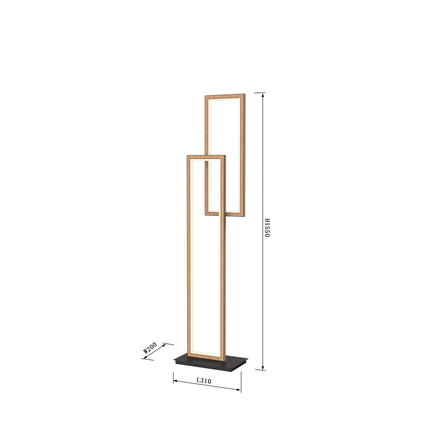 Wofi 3023-206 - LED prigušiva podna lampa PESCARA LED/21W/230V