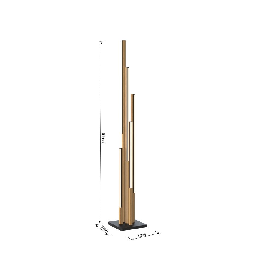 Wofi 3032-506 - LED prigušiva podna lampa CATANIA LED/24W/230V