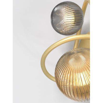Wofi 4015-204 - LED zidno svetilo METZ 2xG9/3,5W/230V zlatno/sivo