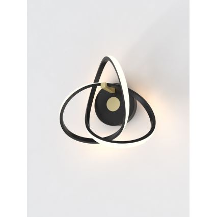 Wofi 4134-104 - LED zidna svetiljka INDIGO LED/14W/230V crna/zlatna
