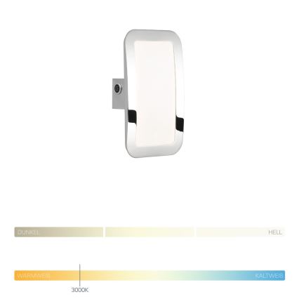 Wofi 4526.01.01.6000 - LED prigušiva zidna svetiljka SAGA LED/8W/230V