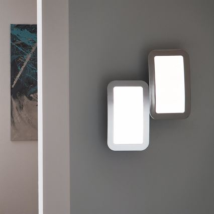 Wofi 4526.02.01.6000 - KOMPLET 2x LED prigušiva zidna svetiljka SAGA LED/8W/230V