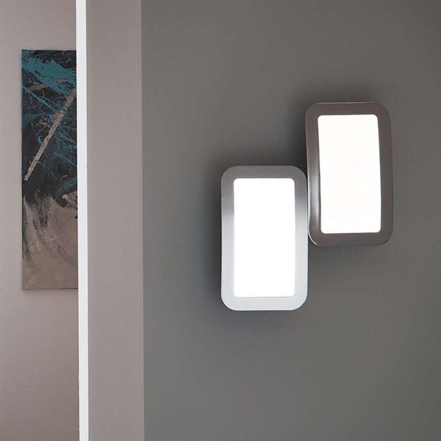 Wofi 4526.02.01.6000 - KOMPLET 2x LED prigušiva zidna svetiljka SAGA LED/8W/230V