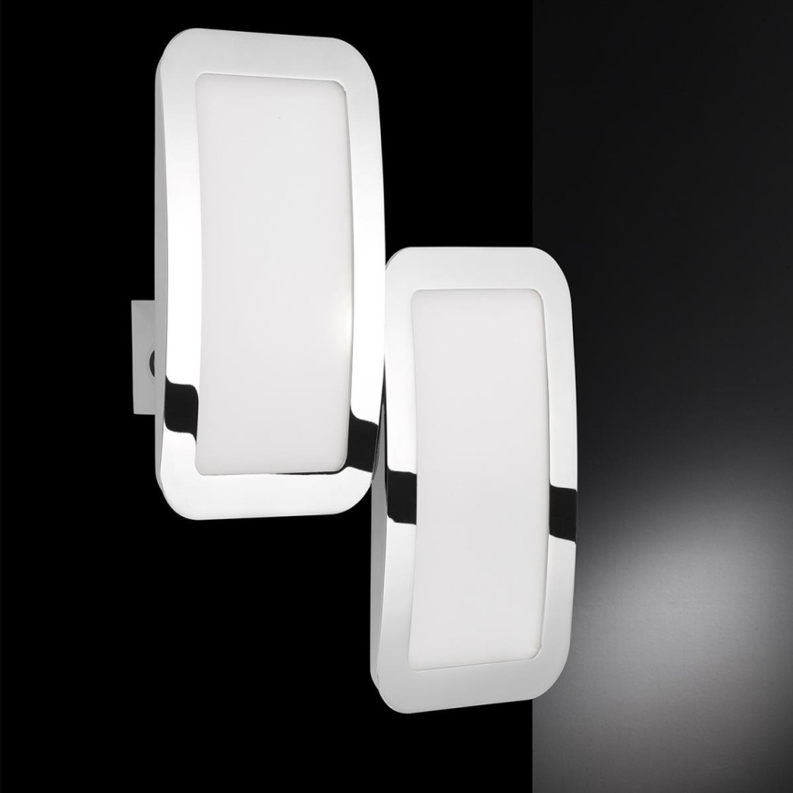 Wofi 4526.02.01.6000 - KOMPLET 2x LED prigušiva zidna svetiljka SAGA LED/8W/230V