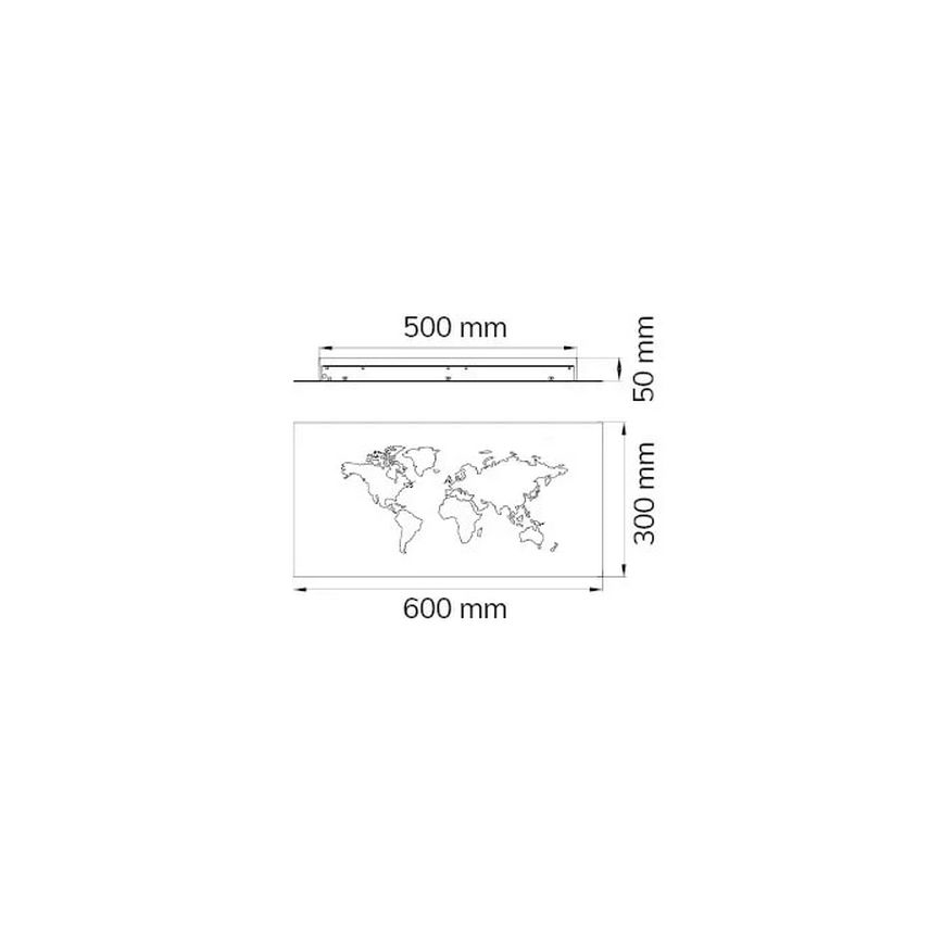 Wofi 4556.01.50.9600 - LINDA LED zidno dekorativno svetlo, 26W, 230V, 3000K