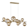 Wofi 6014.10.14.9000 - LED luster na sajli VILLA 10xG9/3W/230V zlatni