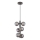 Wofi 6014-605W - LED luster na sajli VILLA 6xG9/3W/230V crna