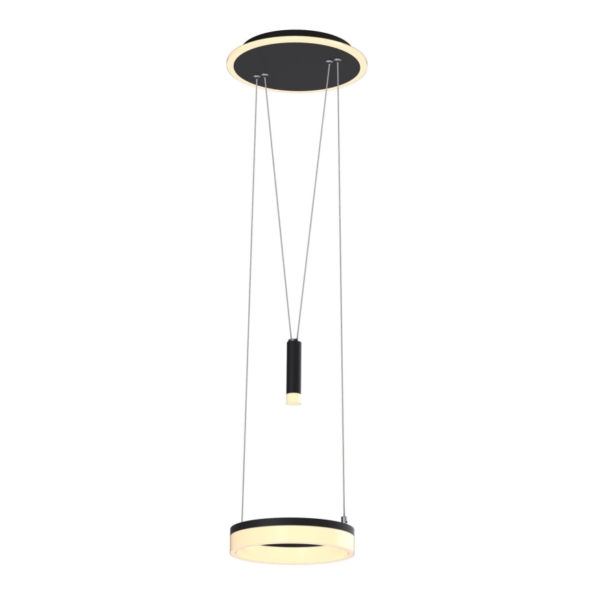Wofi 6054-302 - LED prigušiva luster na sajli JESSE LED/15,5W/230V crna