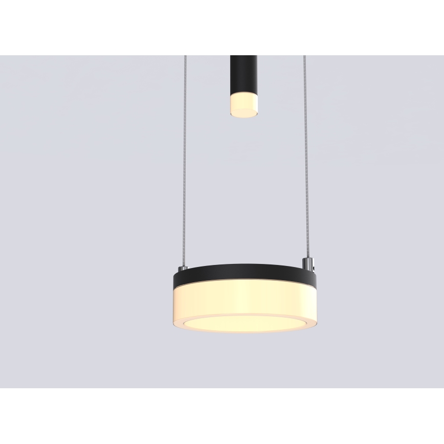 Wofi 6054-502 - LED prigušiva luster na sajli JESSE LED/21W/230V crna