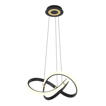 Wofi 6134-104 - LED prigušiva luster na sajli INDIGO LED/44W/230V crna/zlatna