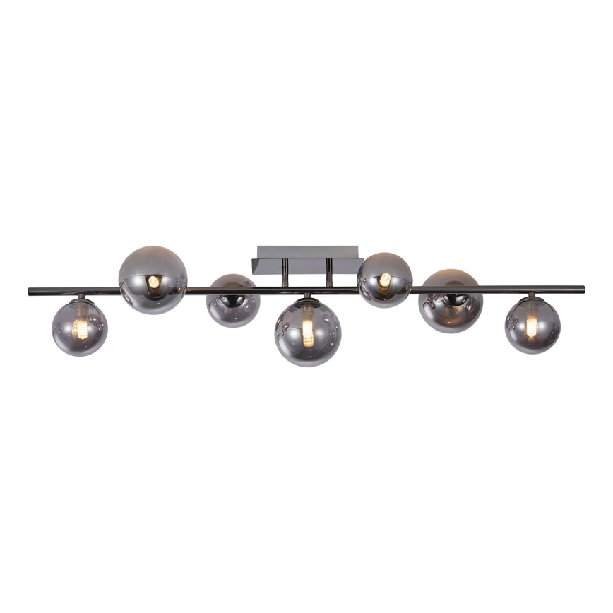 Wofi 7014-705W - LED plafonski luster VILLA 7xG9/3W/230V crna