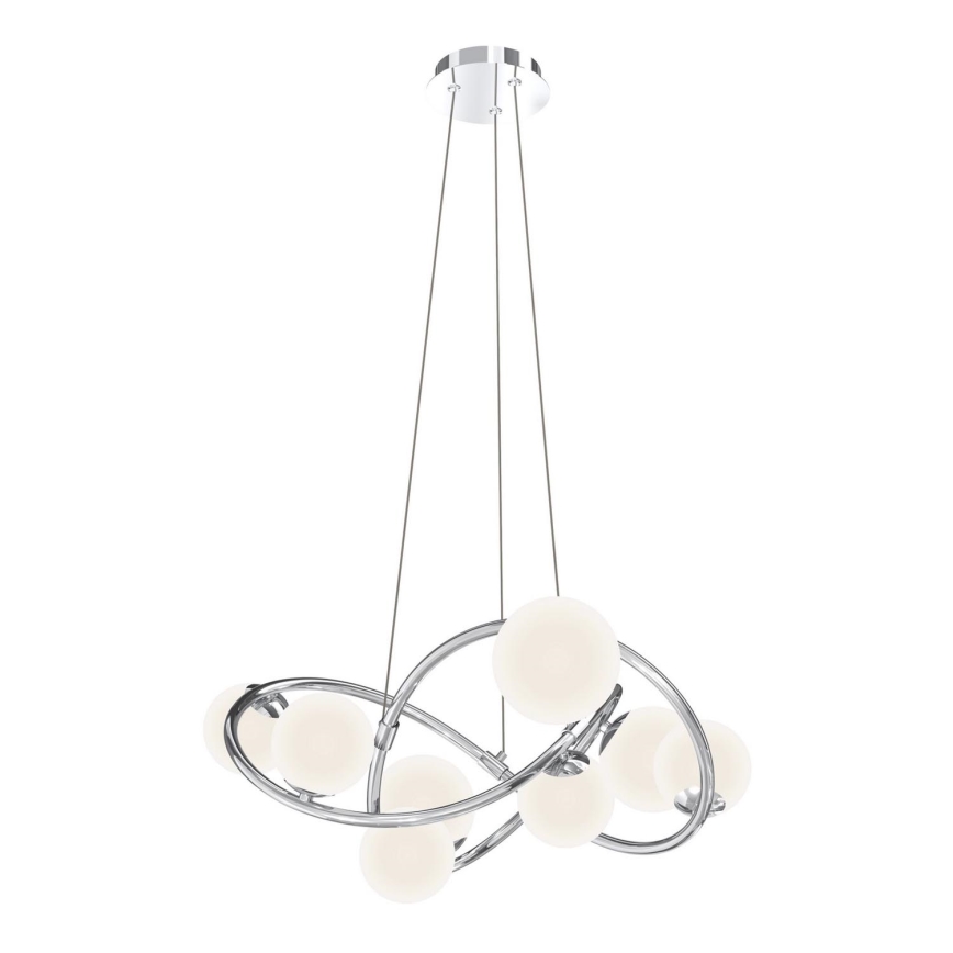 Wofi 7014-807 - LED luster na sajli NANCY 8xG9/3,5W/230V sjajni hrom