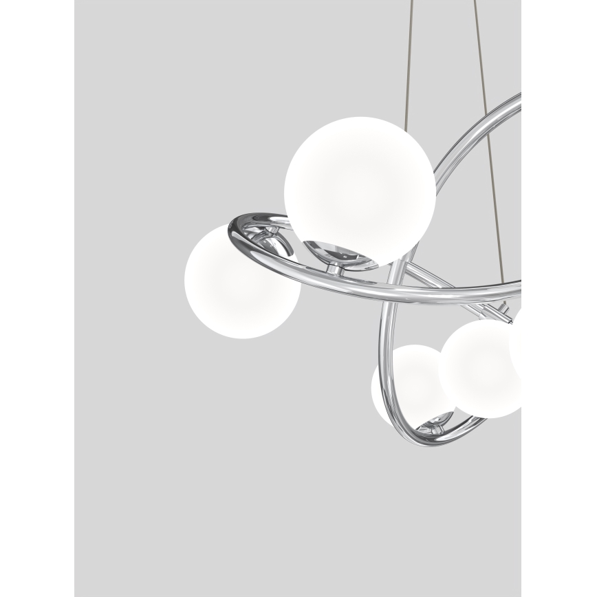 Wofi 7014-807 - LED luster na sajli NANCY 8xG9/3,5W/230V sjajni hrom