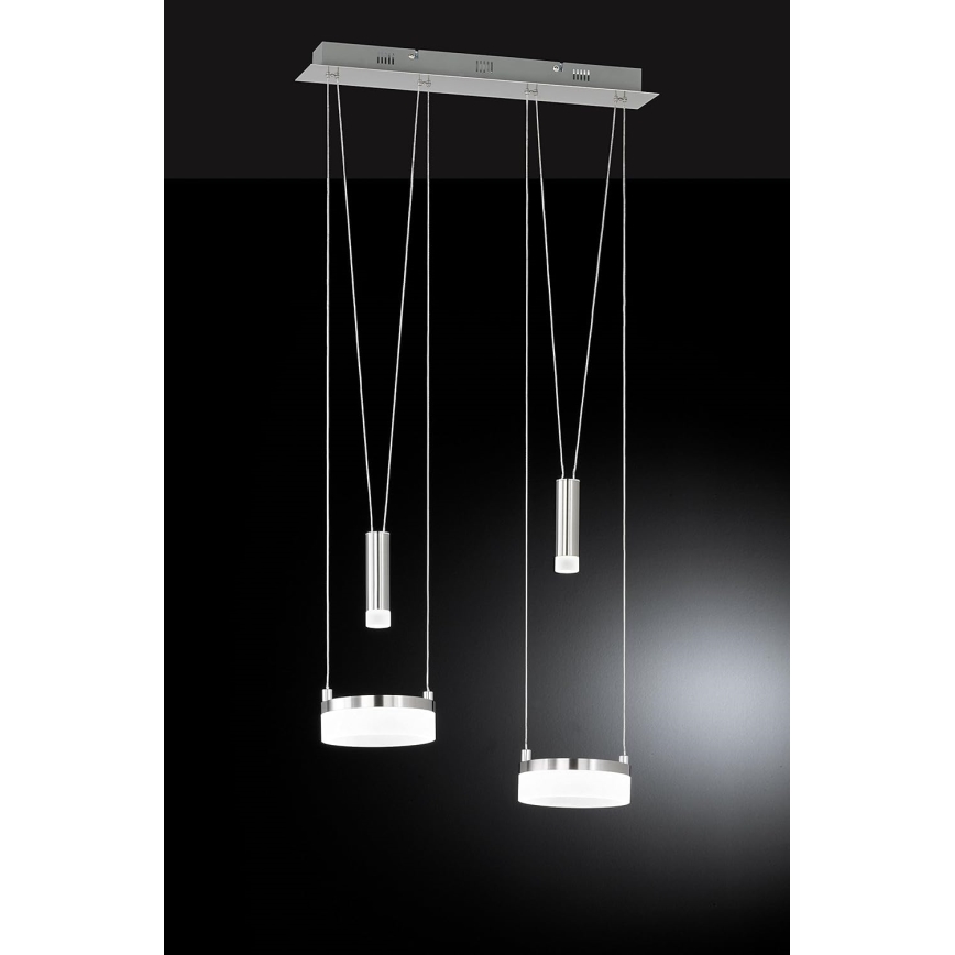 Wofi 7263.04.54.6000 - LED prigušiva luster na sajli JETTE 2xLED/7,5W/230V + 2xLED/1W