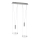 Wofi 7263.04.54.6000 - LED prigušiva luster na sajli JETTE 2xLED/7,5W/230V + 2xLED/1W