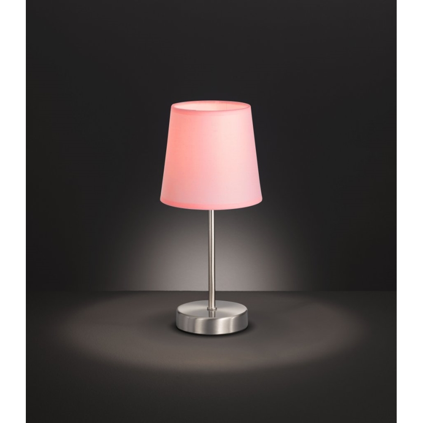 Wofi 832401949000 - Stona lampa CESENA 1xE14/42W/230V ružičasta