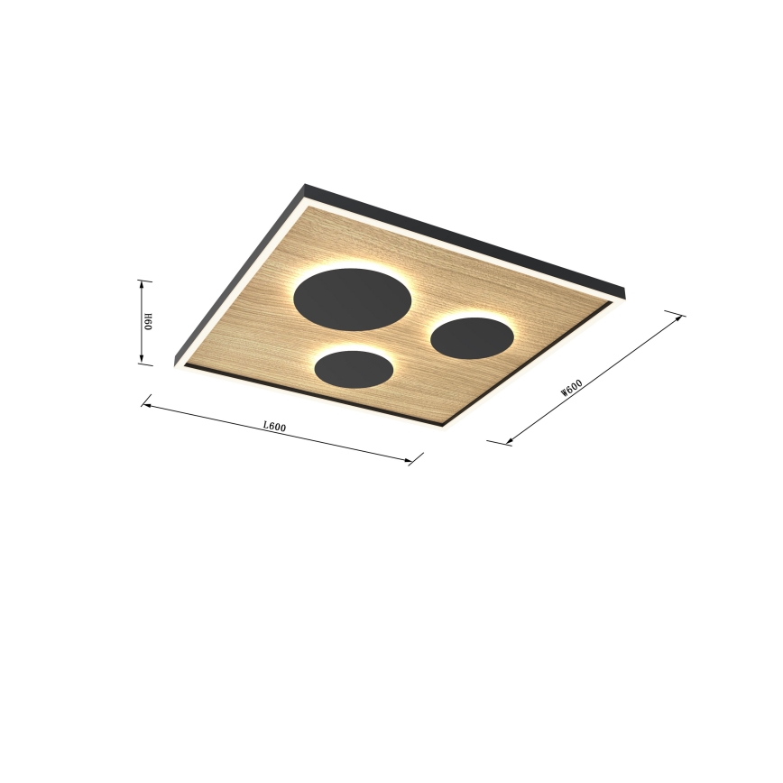 Wofi 9012-306L - LED prigušiva stropna svetiljka DIJON LED/40W/230V
