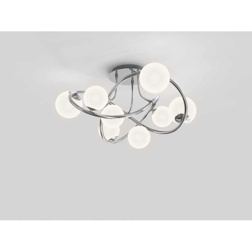 Wofi 9014-807 - LED plafonski luster NANCY 8xG9/3,5W/230V sjajni hrom