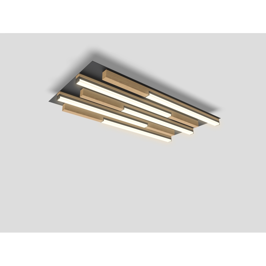 Wofi 9031-506S - prigušiva LED stropna svetiljka PALERMO LED/34W/230V kaučukovo drvo