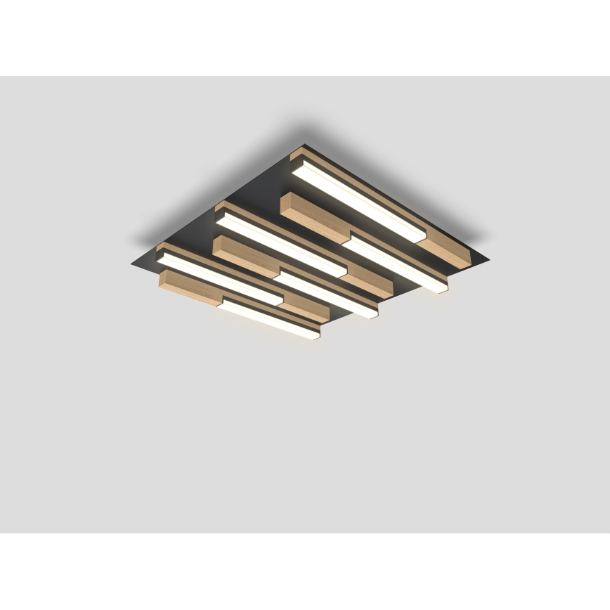 Wofi 9031-606 - LED prigušiva plafonska svetiljka PALERMO LED/26W/230V kaučukovog drveta