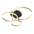 Wofi 9049-401 - LED prigušiva plafonski luster PERPIGNAN LED/51W/230V zlatni