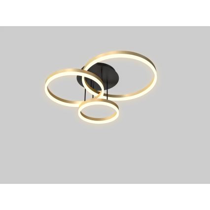 Wofi 9049-401 - LED prigušiva plafonski luster PERPIGNAN LED/51W/230V zlatni