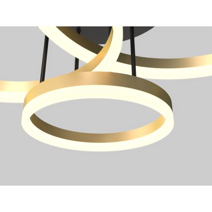Wofi 9049-401 - LED prigušiva plafonski luster PERPIGNAN LED/51W/230V zlatni