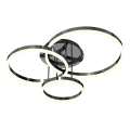 Wofi 9049-405 - LED prigušiva nadgradni luster PERPIGNAN LED/51W/230V crna/sijajni hrom