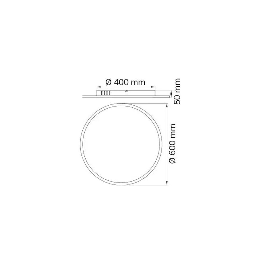 Wofi 9457.01.70.9600 - LED prigušiva plafonska svetiljka LINOX LED/34W/230V 3000-6000K + daljinski upravljač