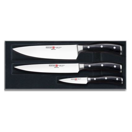 Wüsthof - Set kuhinjskih noževa CLASSIC IKON, 3 kom, crne boje