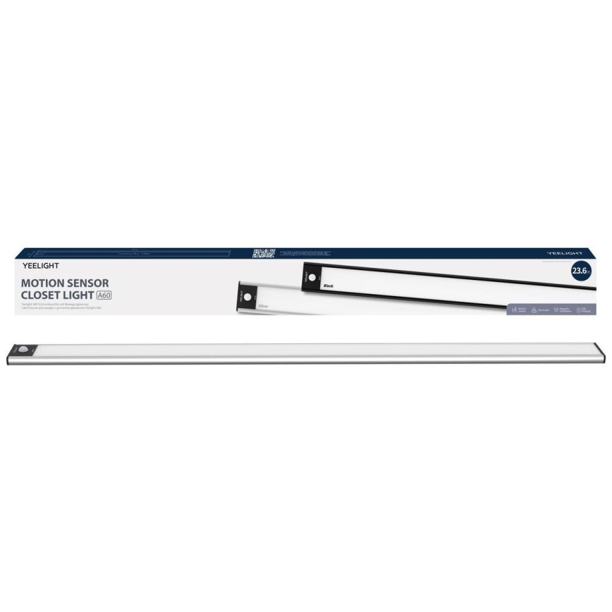 Yeelight - LED prigušiva punjivo osvetljenje za nameštaj sa senzorom LED/2,4W/2200 mAh 2700K 60 cm srebrna